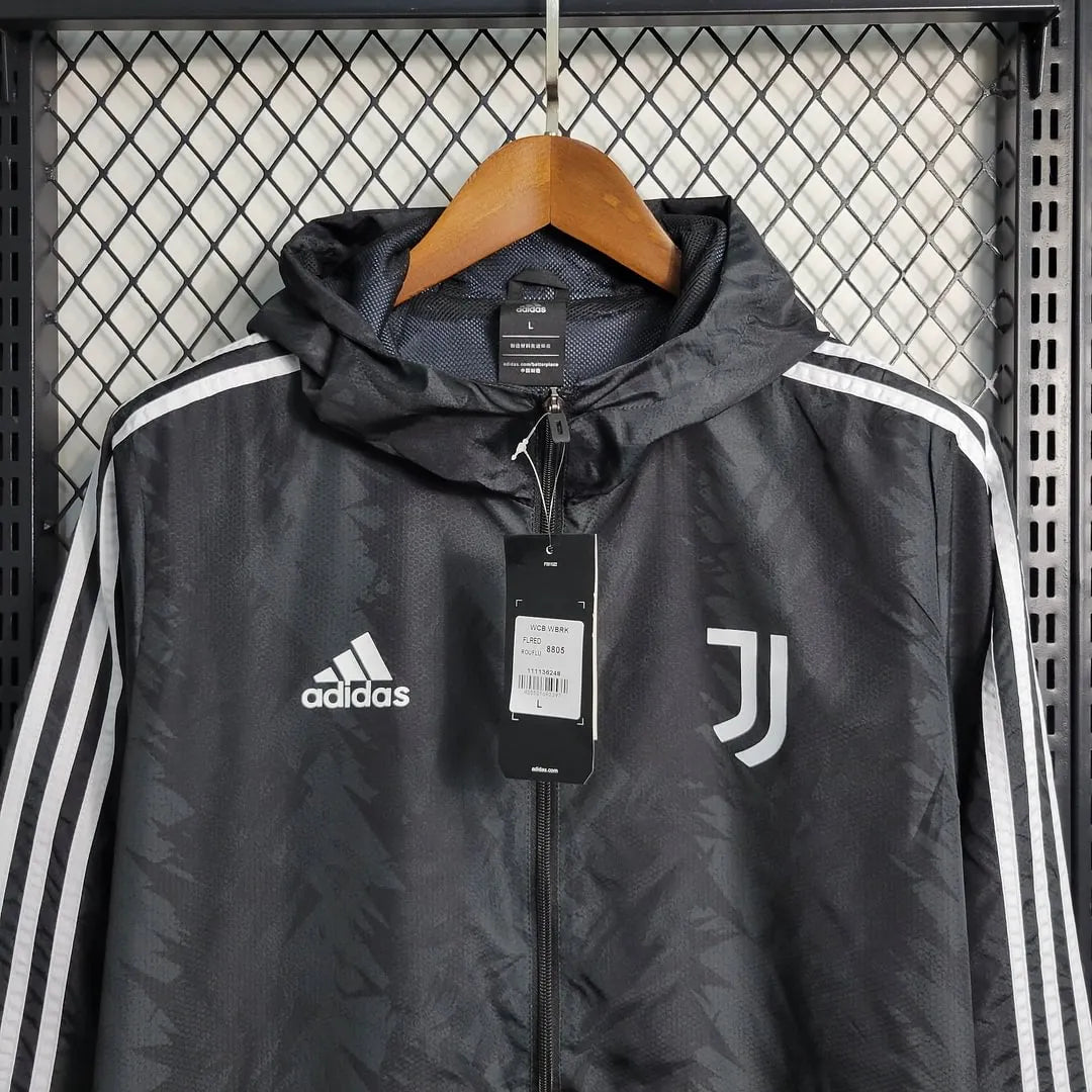 2023/2024 Juventus Windbreaker Black Football Shirt