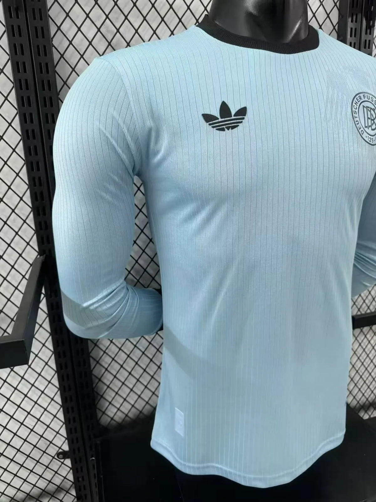 Player Version 2025 Germany Blue 125Th Anniversary Long Sleeve Jersey