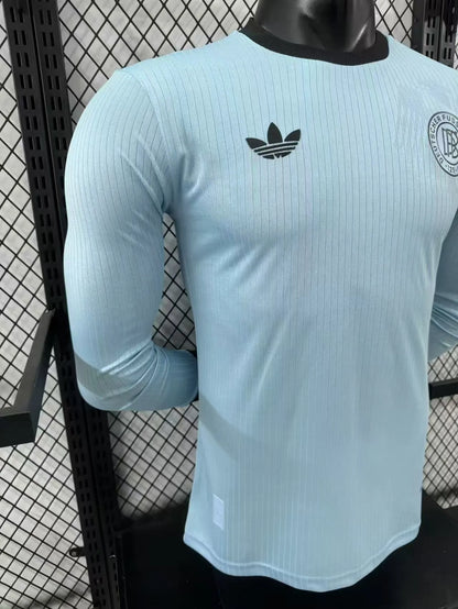 Player Version 2025 Germany Blue 125Th Anniversary Long Sleeve Jersey