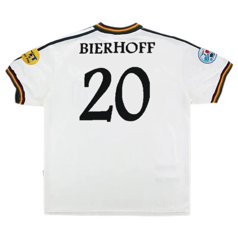 Germany 1996 Retro Jersey Home Euro Cup