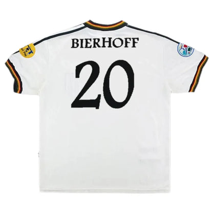 Germany 1996 Retro Jersey Home Euro Cup
