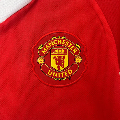 Manchester United 10-11 Home Retro Kid Kits Youth Apparels Jersey