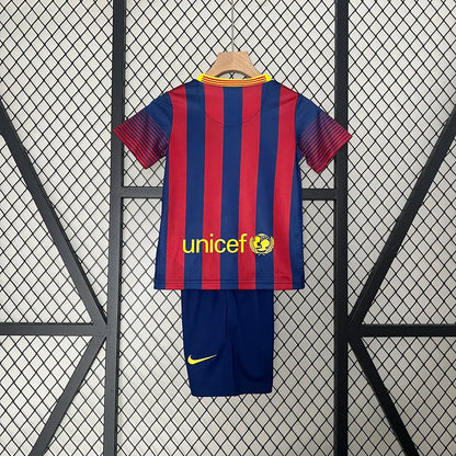 Barcelona 13-14 Home Retro Kids Kits Children Shirt Cheap Jersey