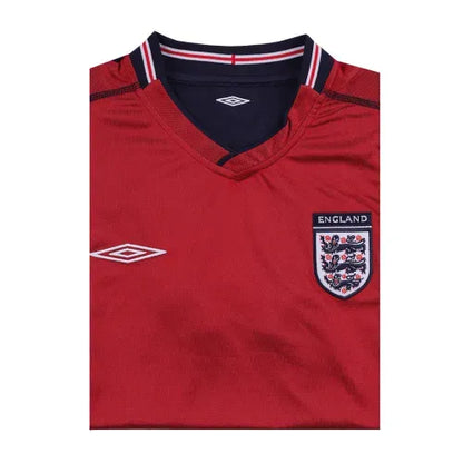 England World Cup 2002 Beckham #7 Retro Jersey Away