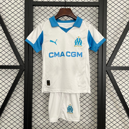 25-26 Kids Olympique Marseille Home Jersey