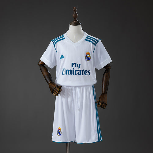 Real Madrid 17-18 Home Retro Kids Kit