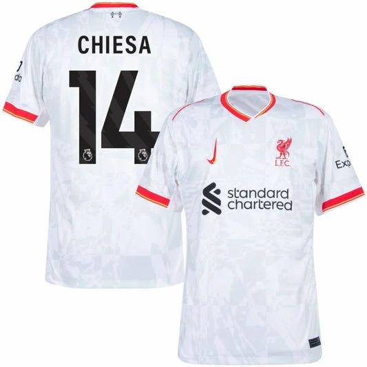 Liverpool Third Away Chiesa 14 Shirt 2024-2025 Size：S-4XL