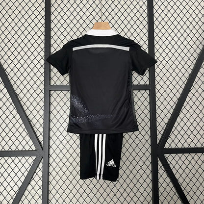 Real Madrid 14-15 Third Retro Kid Kits Black Jersey