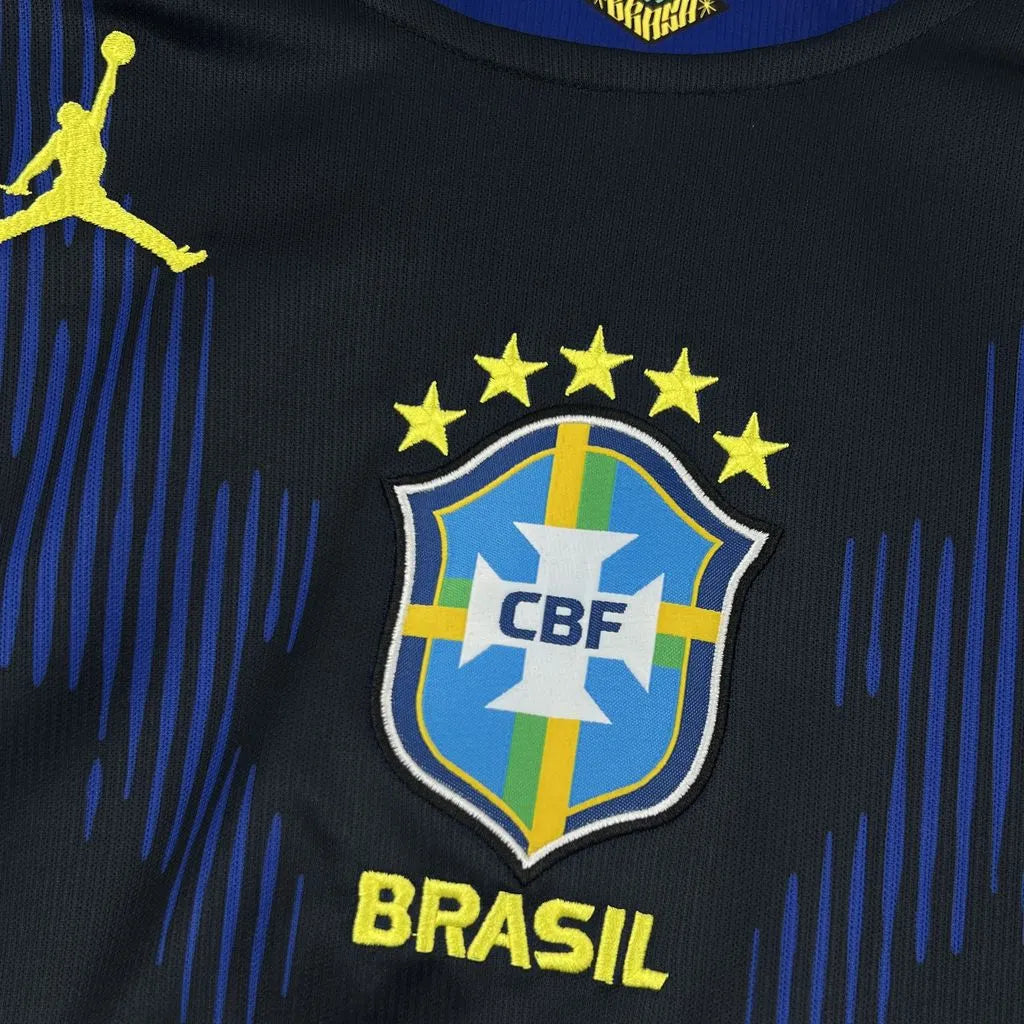 Mens Brazil 2026 World Cup Away Long Sleeve Jersey