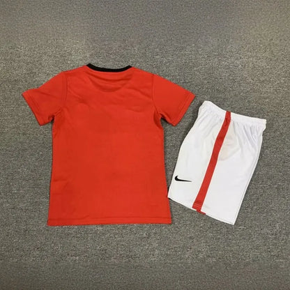 Manchester United 09-10 Home Retro Kid Kits Children Sets Jersey
