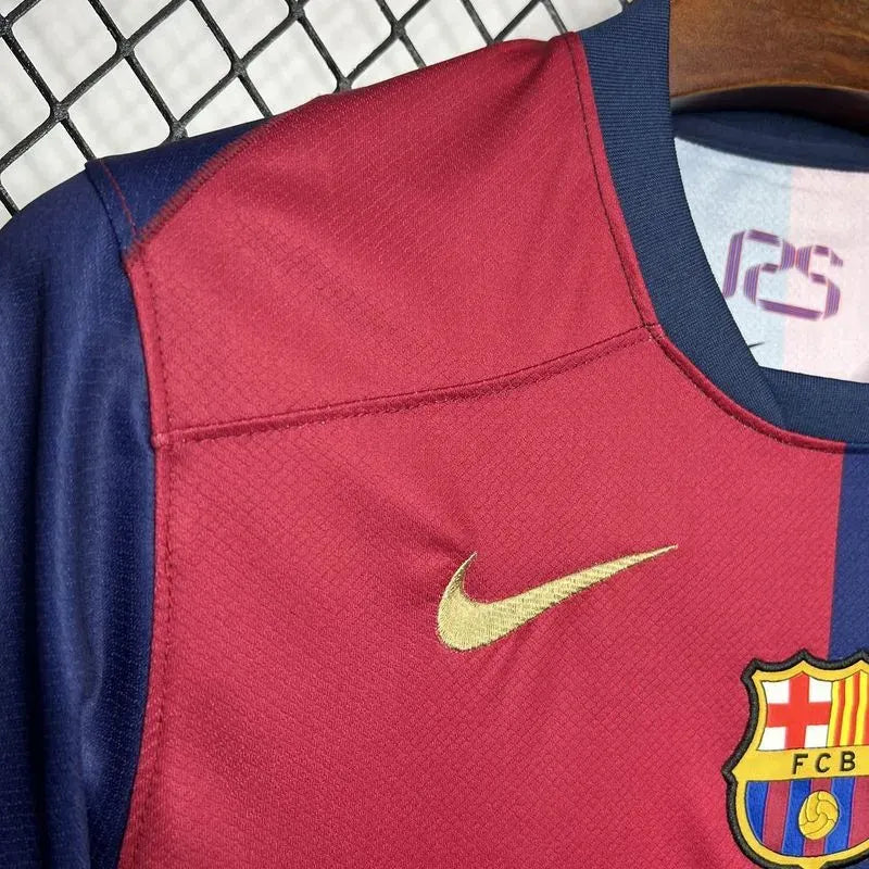 24-25 Barcelona Home Soccer Jersey Without Spofity Text