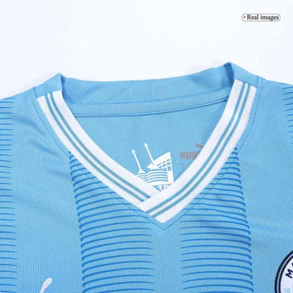 Manchester City 2023/24 HAALAND #9 GREALISH #10 DE BRUYNE #17 STONES #5 J.ALVAREZ #19 FODEN #47 Japanese Tour Printing Home Jersey