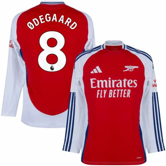 Arsenal Home Long sleeves Ødegaard 8 Shirt 2024-2025 Size：S-4XL