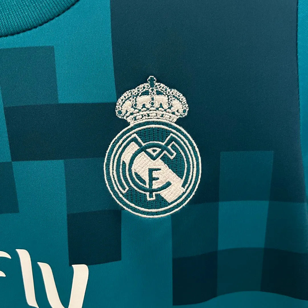 Real Madrid 17-18 Third Away Retro Kids Kit Soccer Jersey