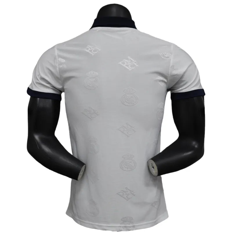 Real Madrid Men's Polo Shirt White 25-26