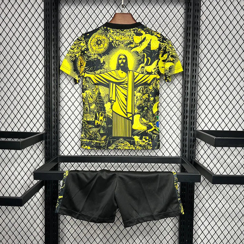 2024 Brazil Christ the Redeemer Special Kids Kit Shirt Football