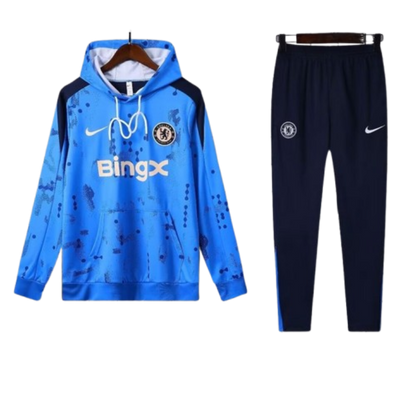 Nike Chelsea 2024-25 Hooded Blue Training Tracksuit Kits