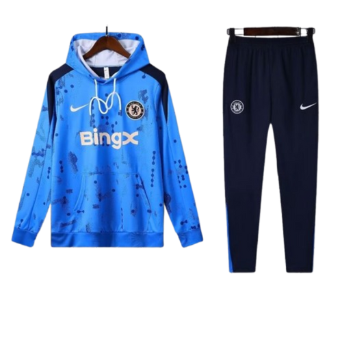 Nike Chelsea 2024-25 Hooded Blue Training Tracksuit Kits