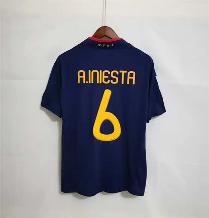2010 Spain Nation Retro Jersey Away World Cup Final
