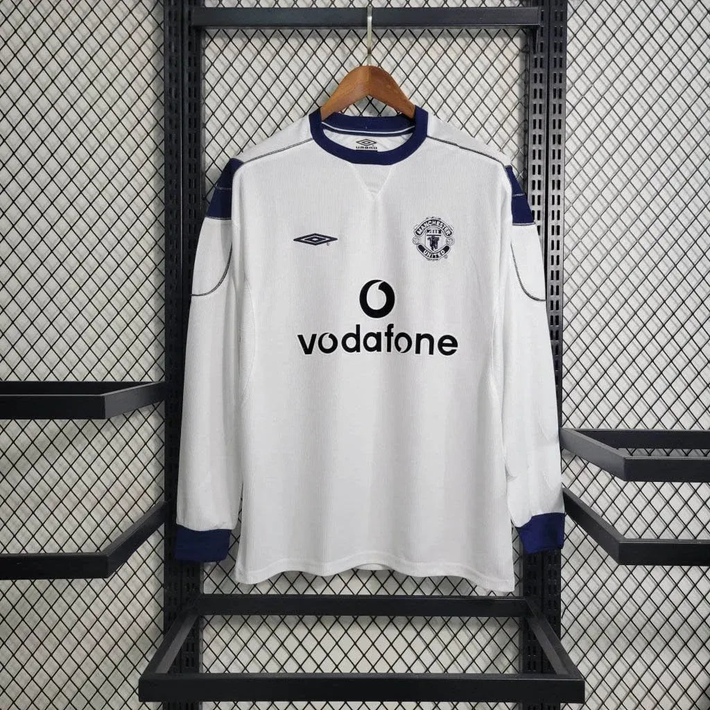 Long Sleeve Manchester United Away Football Shirt 1999/2000 Vintage