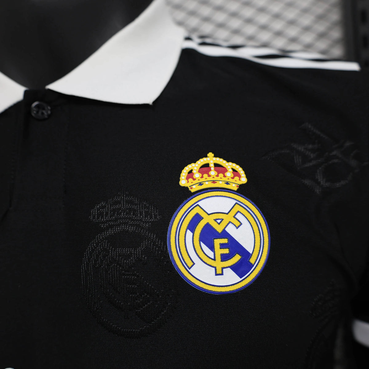 Real Madrid Men's Polo Shirt Black 25-26