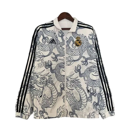 Real Madrid Double Sided Windbreaker White Jacket 2024