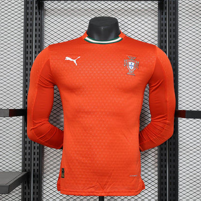 Authentic Puma Soccer Jersey Portugal Home Shirt Long Sleeve 2025