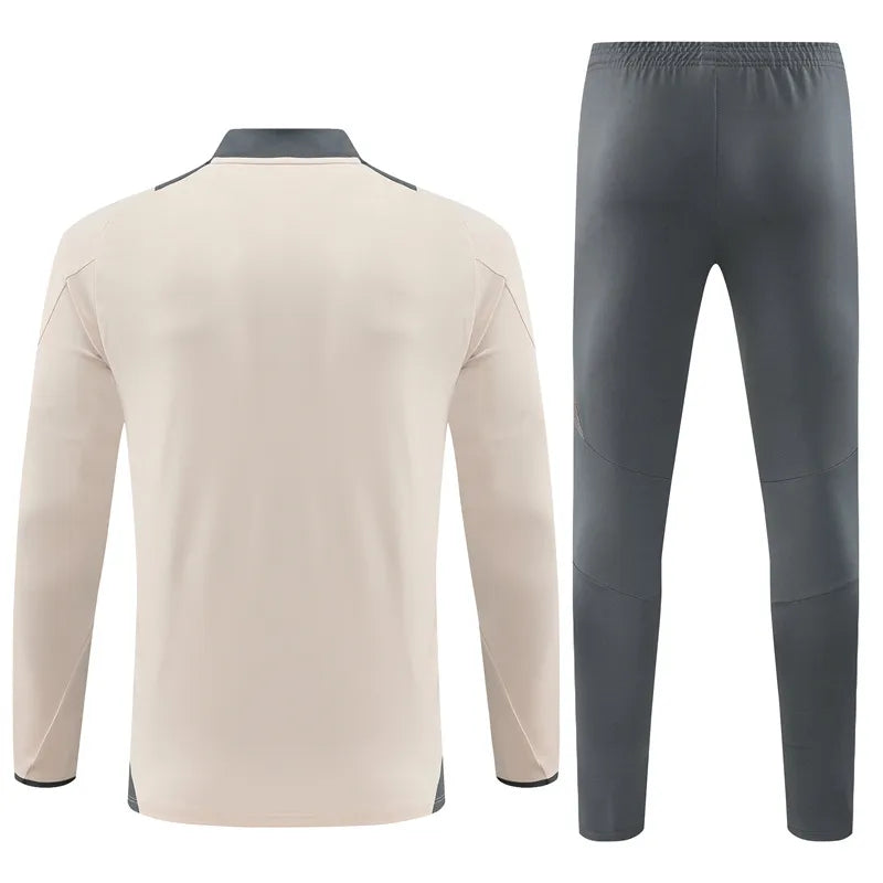 Real Madrid Zipper Sweatshirt Kit(Top+Pants) 2024-25