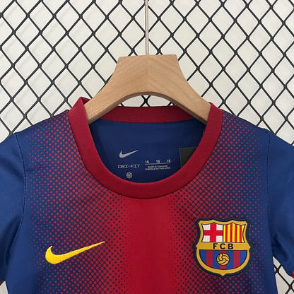 Barcelona 12-13 Home Retro Kids Kits Children Shirt Soccer Jersey