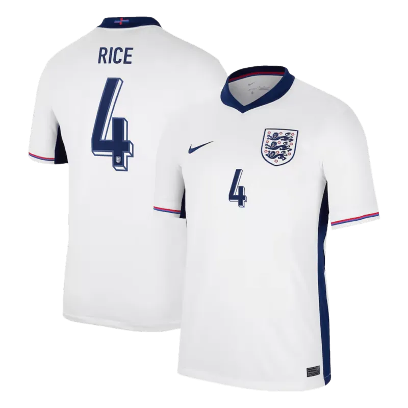 2024 EURO Nation England Home Jersey RICE #4 KANE #9 BELLINGHAM #10 FODEN #11