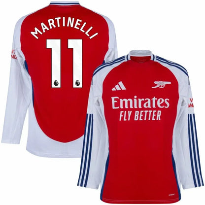 Arsenal Home Long sleeves Martinelli 11 Shirt 2024-2025 Size：S-4XL
