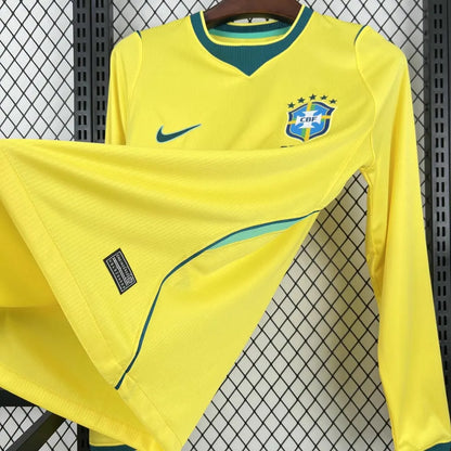 Mens Brazil 2026 World Cup Home Long Sleeve Jersey
