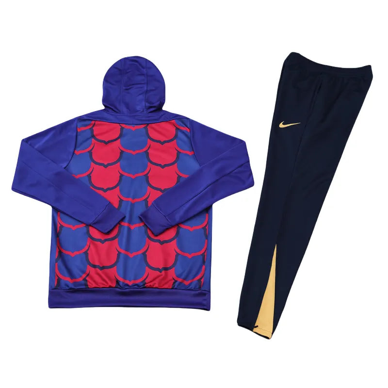 Nike Barcelona 24-25 Men's Hooded Soccer Training Tracksuit Kits