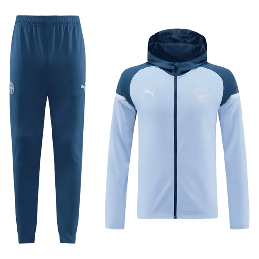 Manchester City Hoodie Training Kit (Jacket+Pants) 2024-25