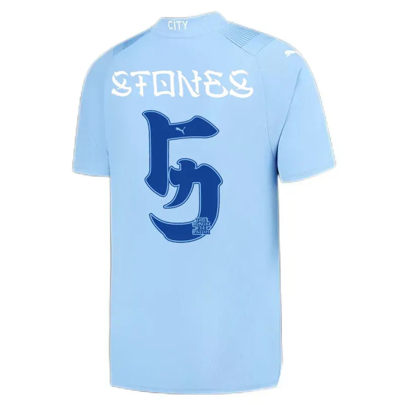 Manchester City 2023/24 HAALAND #9 GREALISH #10 DE BRUYNE #17 STONES #5 J.ALVAREZ #19 FODEN #47 Japanese Tour Printing Home Jersey