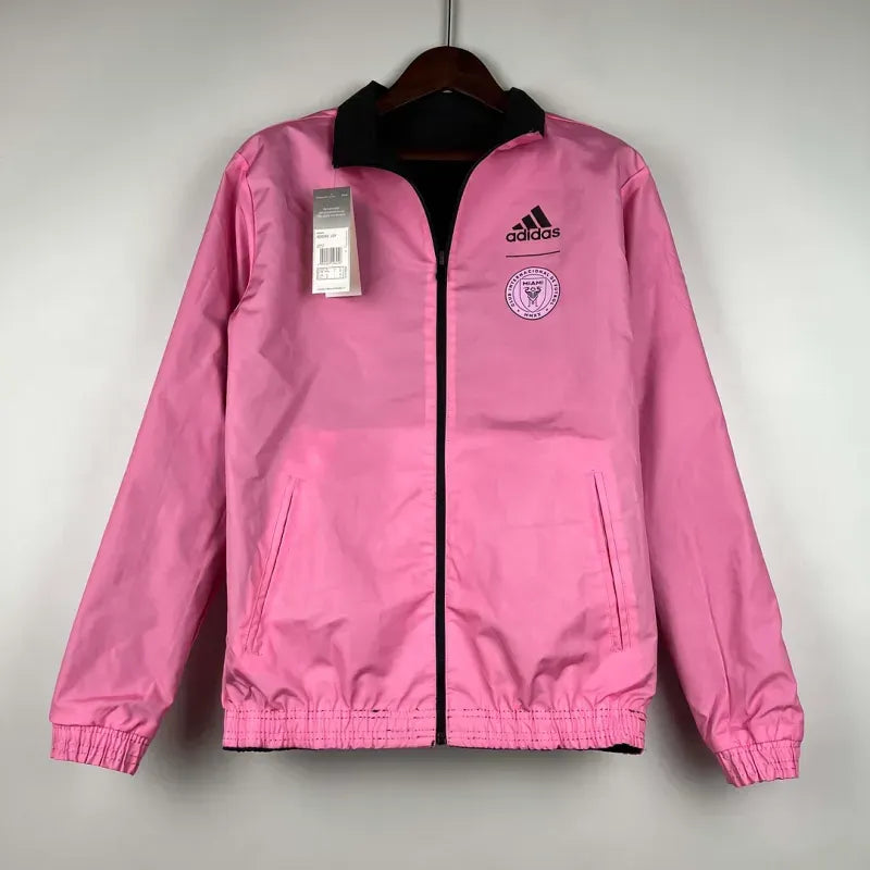 2023-2024 Inter Miami Reversible Windbreaker(black-pink)Soccer Jersey 1:1 Thai Quality