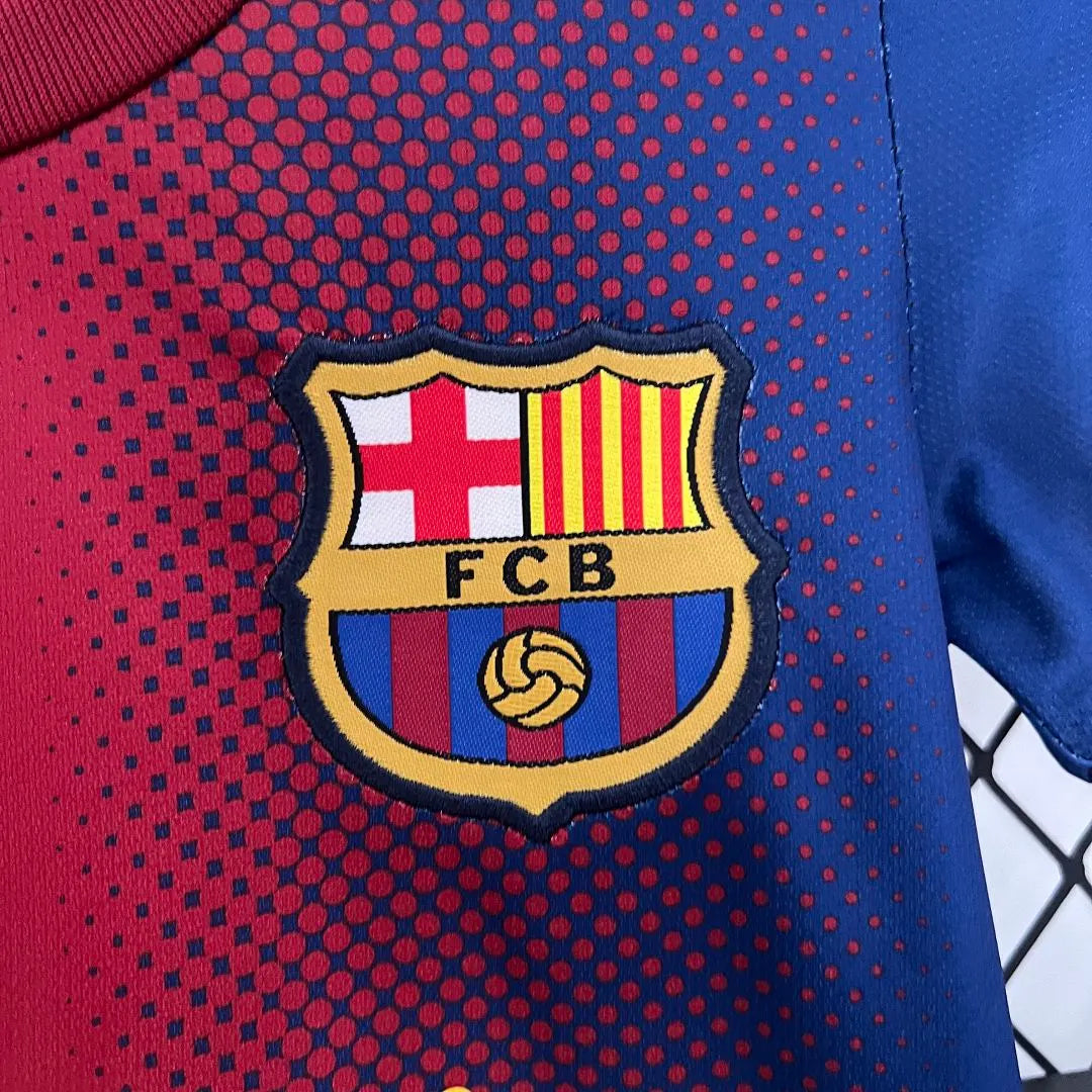 Barcelona 12-13 Home Retro Kids Kits Children Shirt Soccer Jersey