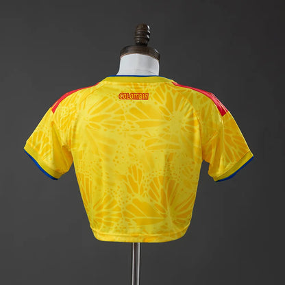 Colombia 2026 Home Women's Crop Top Style