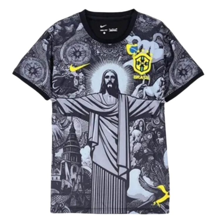 2024 Brazil Nation Christ the Redeemer Special Kit Shirt Football Soccer Jersey