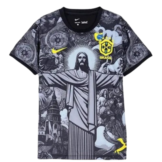 2024 Brazil Nation Christ the Redeemer Special Kit Shirt Football Soccer Jersey