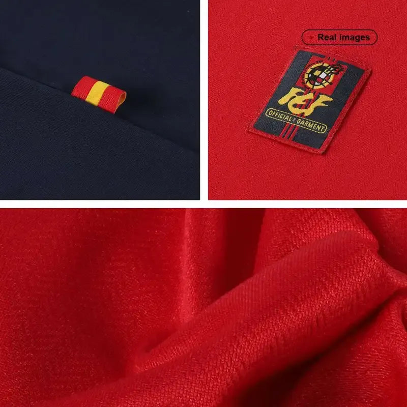 1998 Spain Nation Retro Jersey Home World Cup
