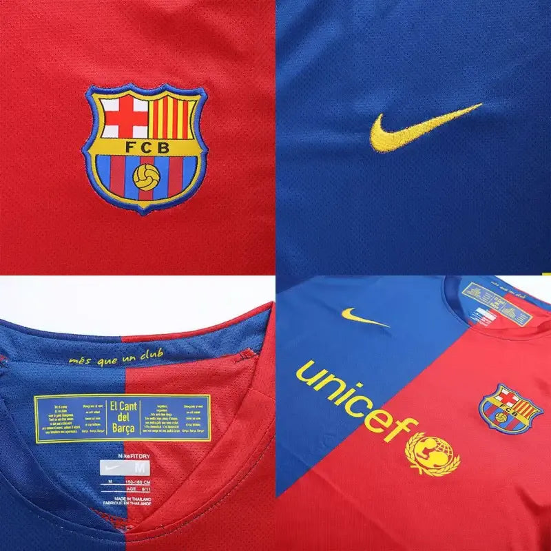 Barcelona A.INIESTA #8 UCL Final Retro Jersey Home 2008-09