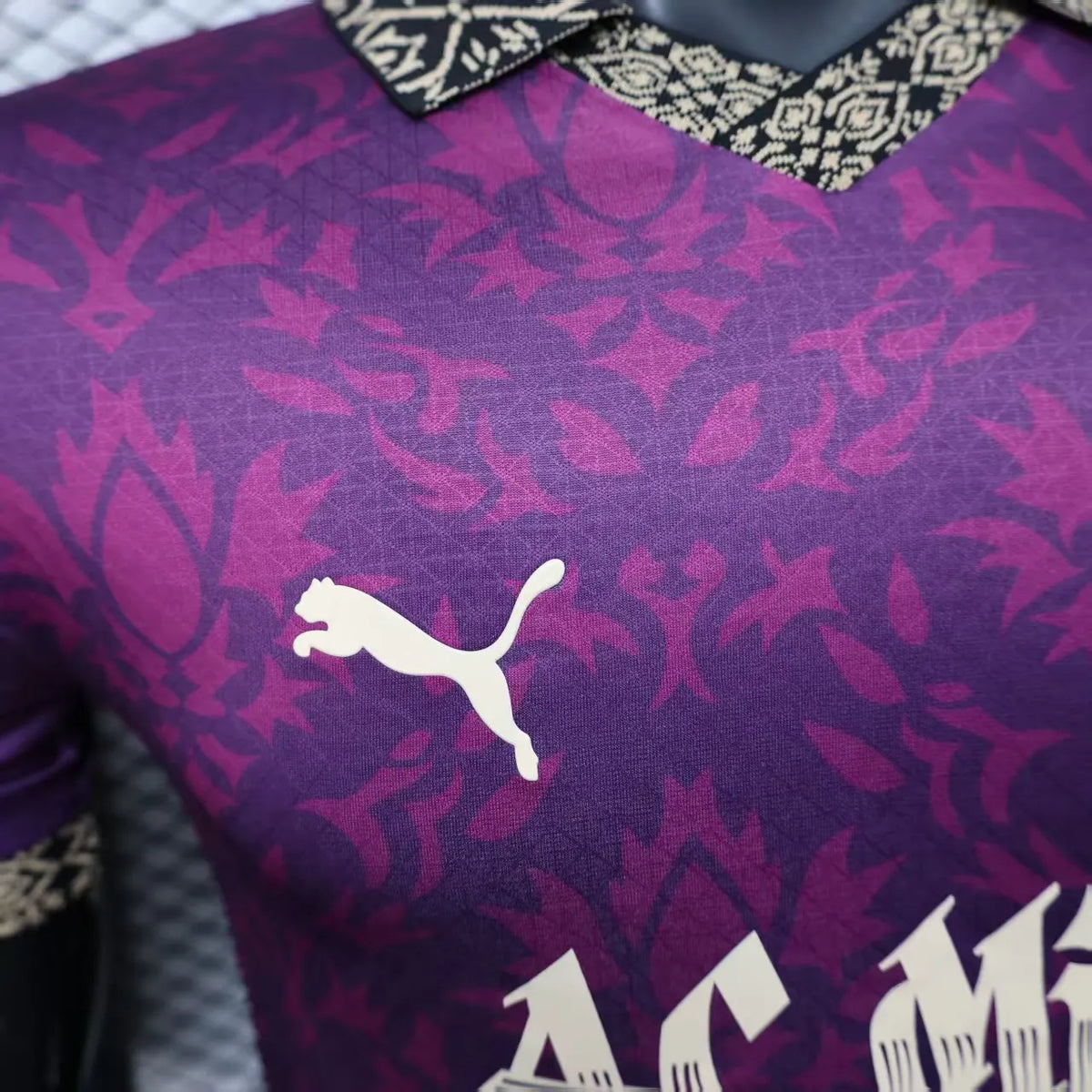 Player Version 25-26 AC Milan Redesigned Away Purple with Geometric Pattern Jersey
