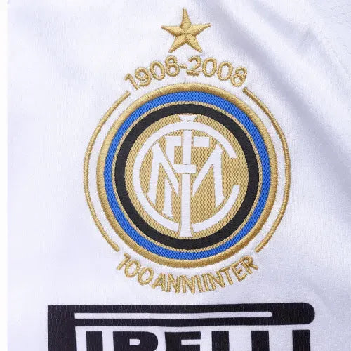 Inter Milan Figo #7 Retro 2007/08 Jersey 100th Anniversary Away