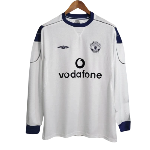 Long Sleeve Manchester United Away Football Shirt 1999/2000 Vintage