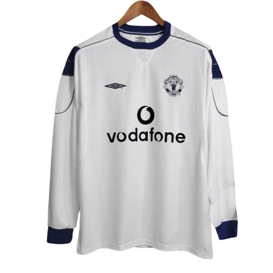 Long Sleeve Manchester United Away Football Shirt 1999/2000 Vintage