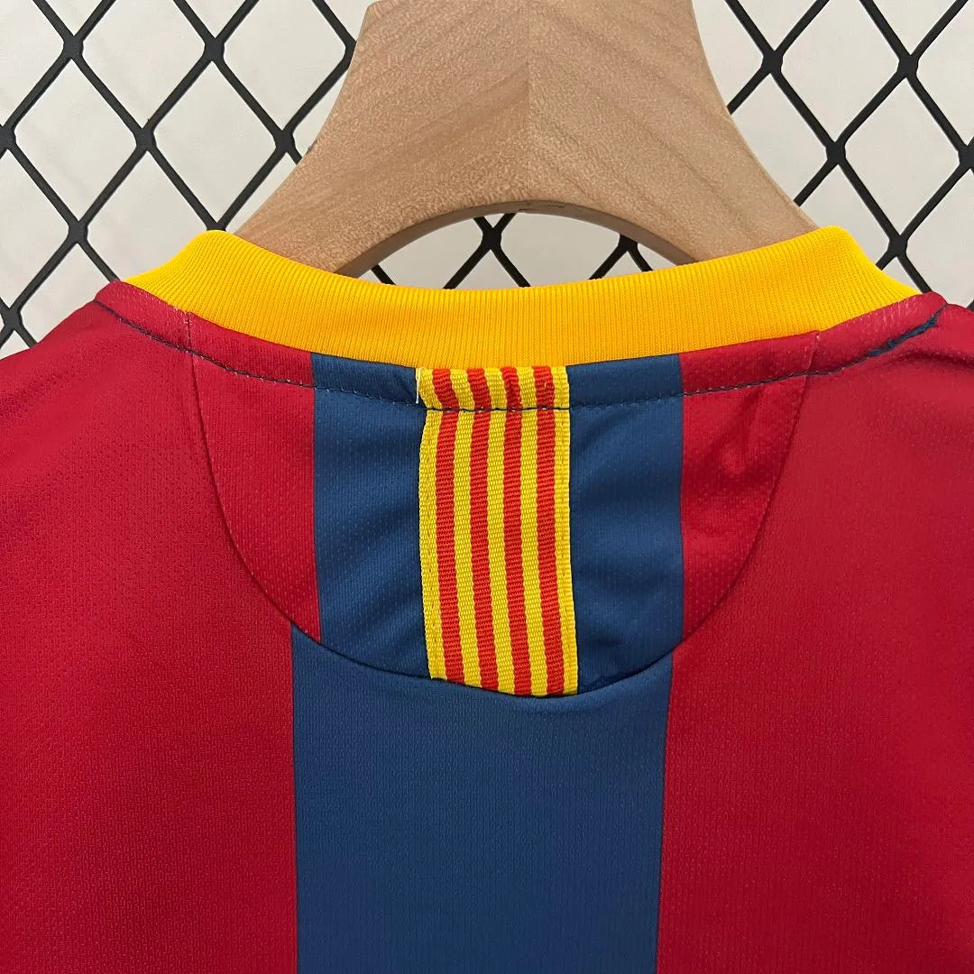 Barcelona 10-11 Home Retro Kids Kit Football Jersey