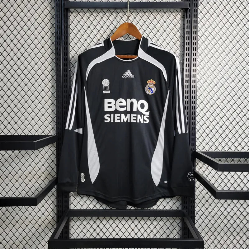 06-07 Real Madrid Away Retro Jersey Long Sleeve