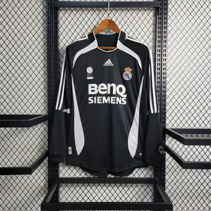 06-07 Real Madrid Away Retro Jersey Long Sleeve