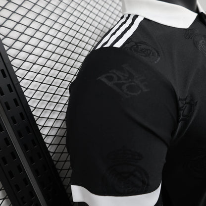 Real Madrid Men's Polo Shirt Black 25-26